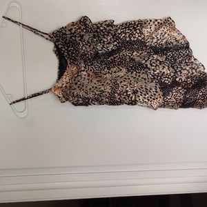 NWT Rachel Zoe leopard print layered top size 4